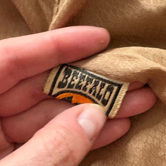 Vintage 70s BEEFALO by Petroff Suede Belted Jacket — Tobacco/Camel Brown,Western - Picture 11 of 14